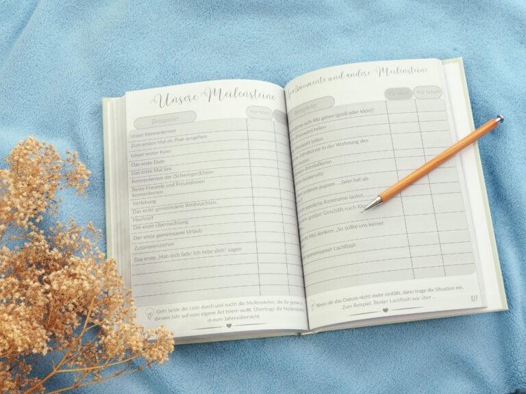 Produktbild Beziehungsjournal gemeinsam Meilensteine festhalten